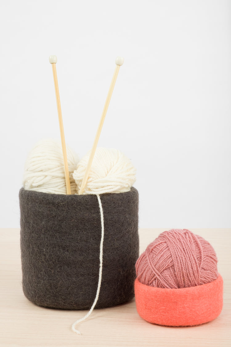 Cesta de fieltro Kuno mini – 16 x 15 cm