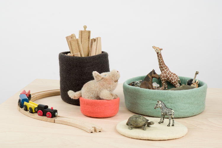 Cesta de fieltro Kuno mini – 16 x 15 cm
