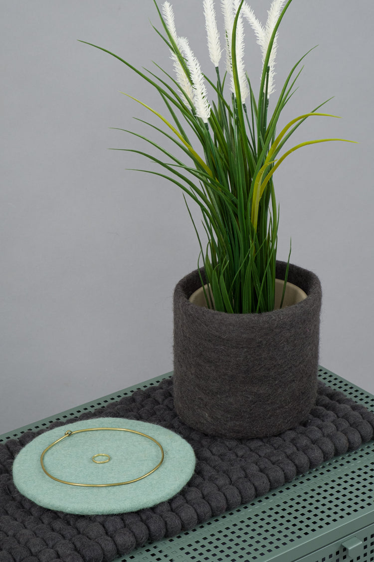 Cesta de fieltro Kuno mini – 16 x 15 cm